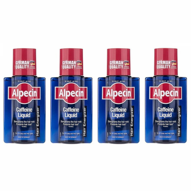 محلول تقویت کننده مو آلپسین (Alpecin) مدل Caffeine حجم 200 میلی‌ لیتر مجموعه 4 عددی