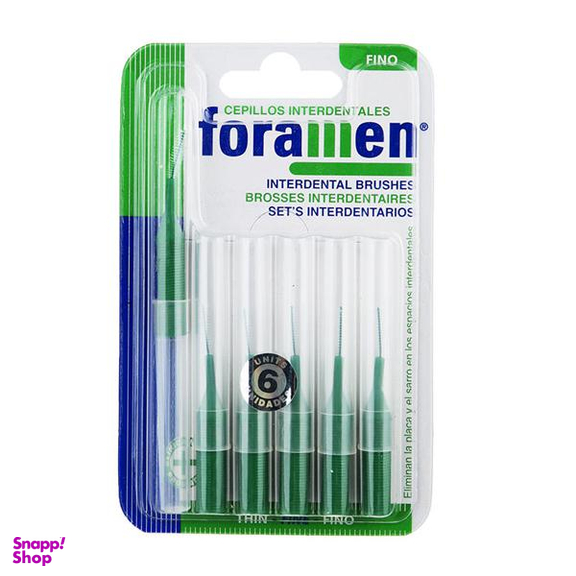 مسواک بین دندانی فورامن (Foramen) مدل 446 با برس نرم بسته 6 عددی