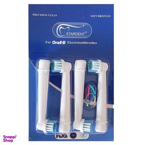 سری یدک مسواک برقی استاردنت مدل Precision Clean بسته 4 عددی