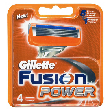 تیغ یدک ژیلت (Gillette) مدل Fusion Power بسته 4 عددی