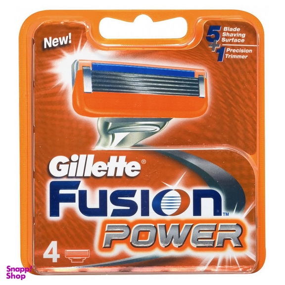 تیغ یدک ژیلت (Gillette) مدل Fusion Power بسته 4 عددی