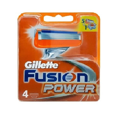 تیغ یدک ژیلت (Gillette) مدل Fusion Power بسته 4 عددی