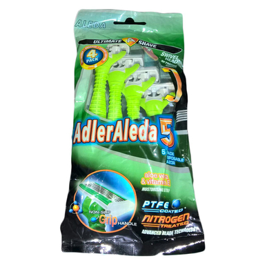 خود تراش ادلر الدا (Adler Aleda) مدل 5 Blade بسته 4 عددی