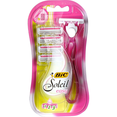 خود تراش بیک (Bic) مدل Soleil easy به همراه تیغ یدک بسته 4 عددی