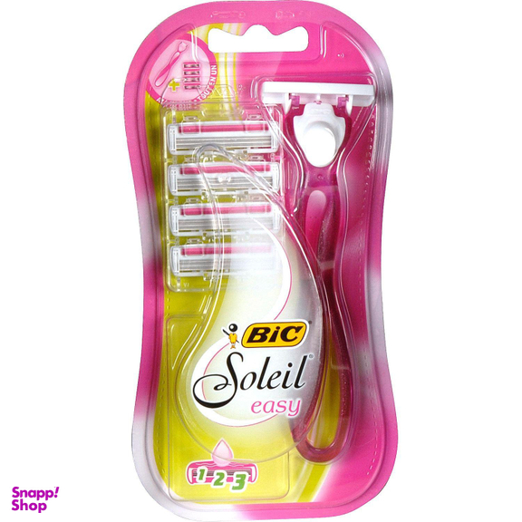 خود تراش بیک (Bic) مدل Soleil easy به همراه تیغ یدک بسته 4 عددی