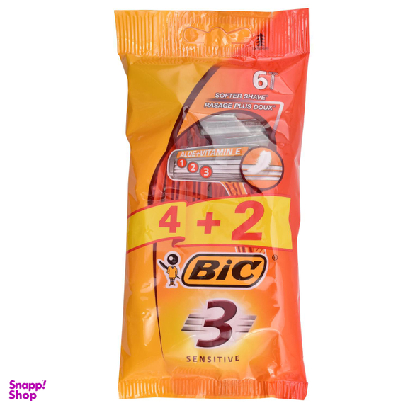 خودتراش بیک (Bic) مدل SE3-6 بسته 6 عددی