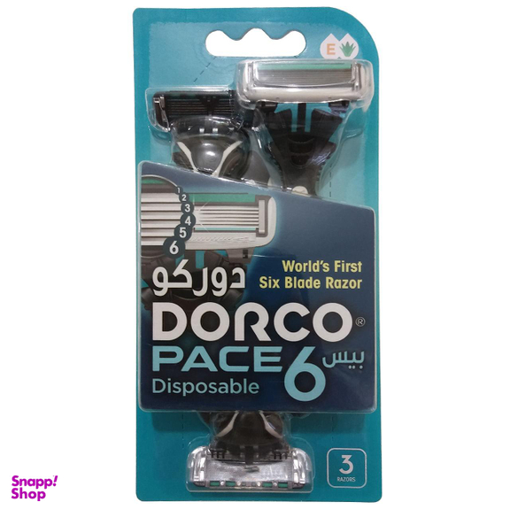 خودتراش دورکو مدل Pace 6 Disposable بسته 3 عددی