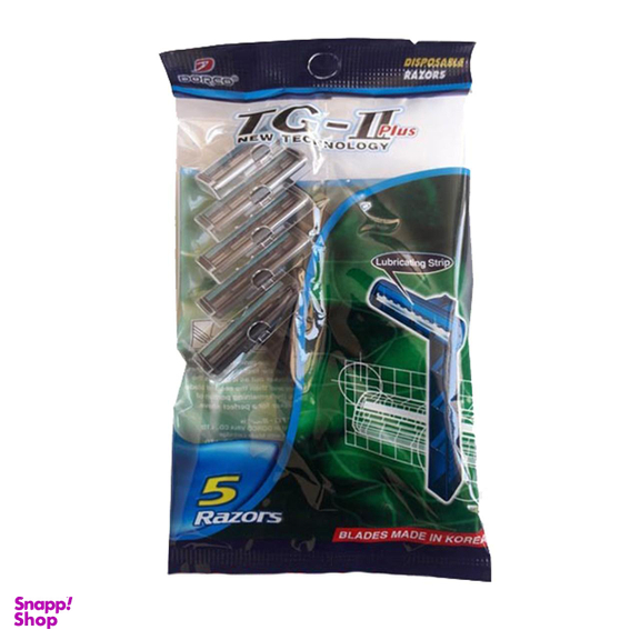 خودتراش مردانه دورکو (Dorco) مدل TG-II Plus بسته 5 عددی