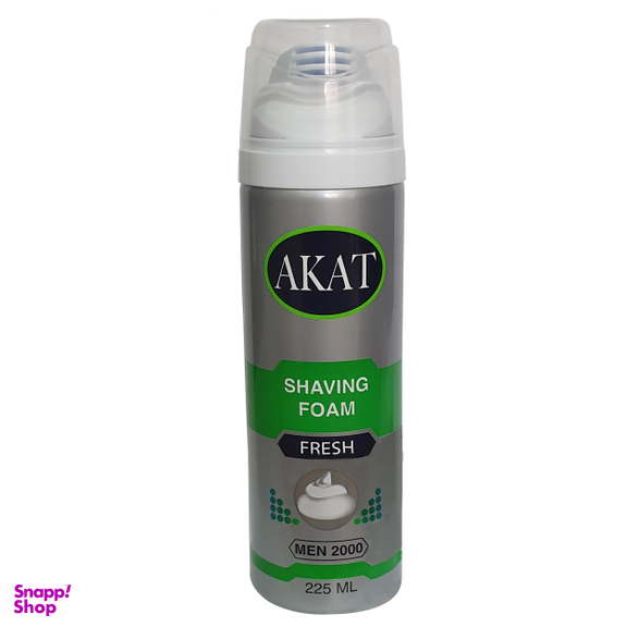 فوم اصلاح آکات (Akat) مدل Fresh حجم 225 میلی لیتر