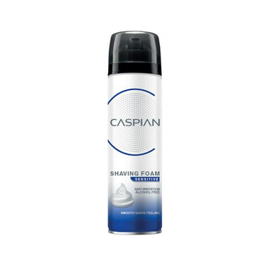 فوم اصلاح کاسپین (Caspian) مدل Sensitive Skin حجم 200 میلی‌لیتر