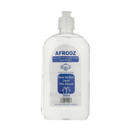 محلول ضد عفونی کننده دست افروز (Afrooz) کد 01 حجم 500 میلی‌لیتر