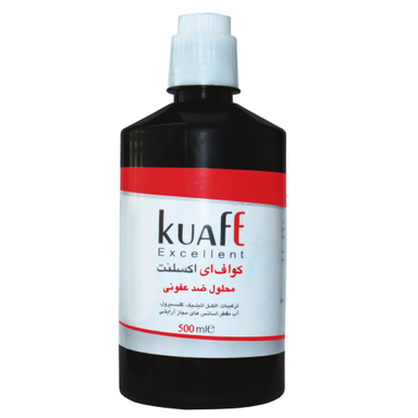 محلول ضد عفونی کننده دست کواف (Kuaf) سری Excellent حجم 500 میلی‌ لیتر