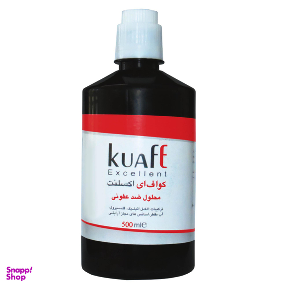 محلول ضد عفونی کننده دست کواف (Kuaf) سری Excellent حجم 500 میلی‌ لیتر