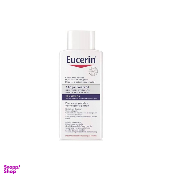روغن شوینده بدن کودک اوسرین (Eucerin) سری Atopi Control مدلOmega 20% حجم 400 میلی‌لیتر