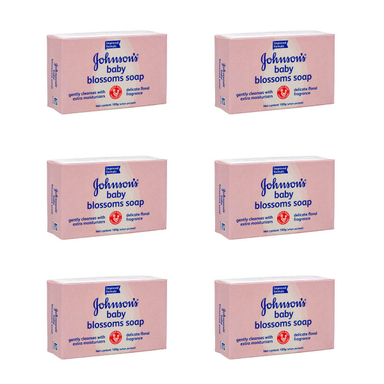 صابون کودک جانسون (Johnson) مدل Blossoms Soap وزن 100 گرم بسته 6 عددی
