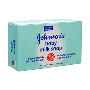 صابون کودک جانسون (Johnson) مدل Milk Soap وزن 100 گرم