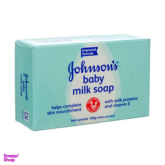 صابون کودک جانسون (Johnson) مدل Milk Soap وزن 100 گرم