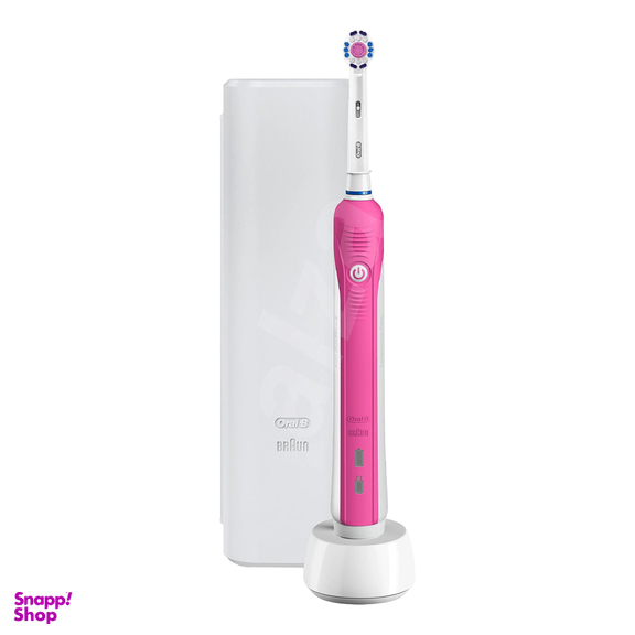 مسواک برقی اورال بی (Oral B) مدل Pro 750 3D White رنگ صورتی