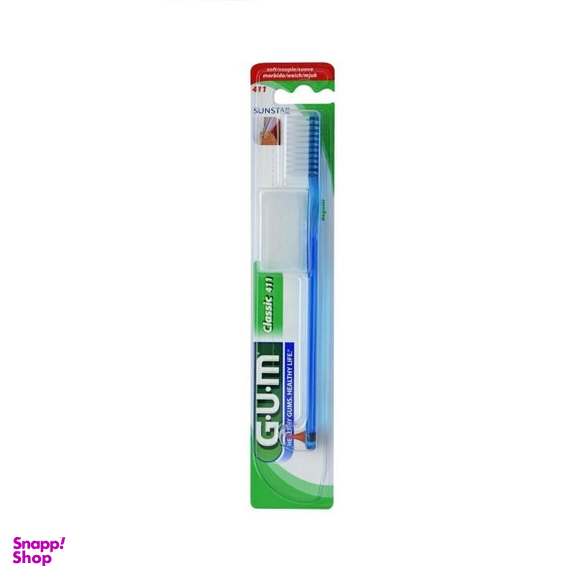 مسواک جی یو ام (G.U.M) مدل Classic 411 با برس نرم بسته 1 عددی