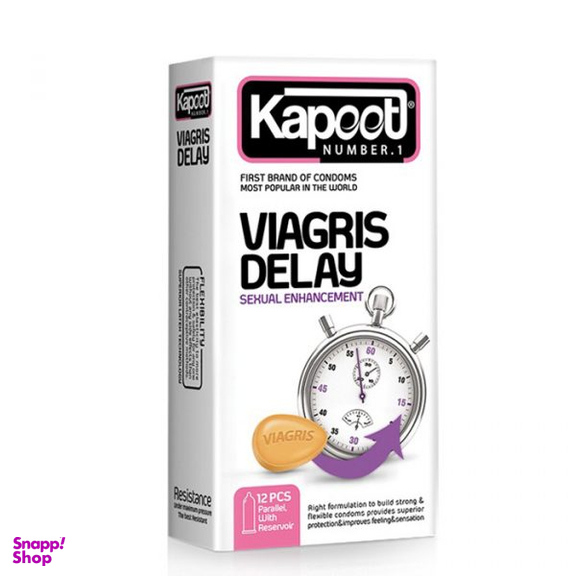 کاندوم تاخیری کاپوت (kapoot) مدل Viagriss بسته 12 عددی
