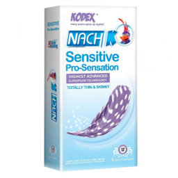 کاندوم ناچ کدکس (Nach Kodex) مدل Sensitive بسته 12 عددی
