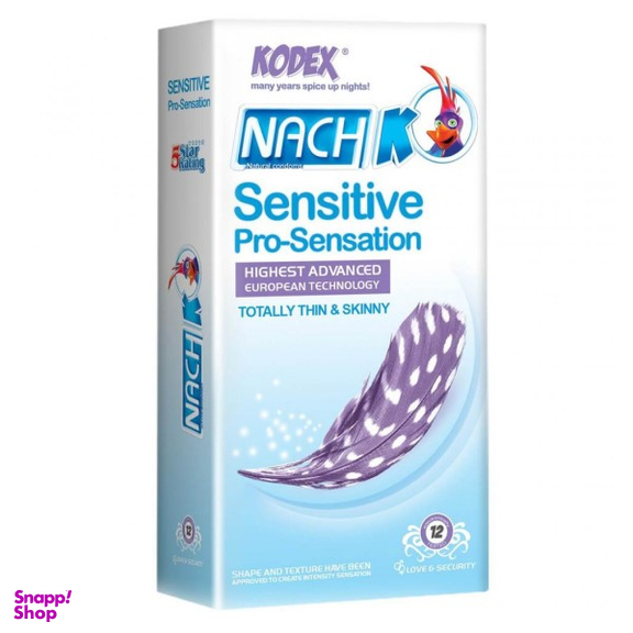 کاندوم ناچ کدکس (Nach Kodex) مدل Sensitive بسته 12 عددی