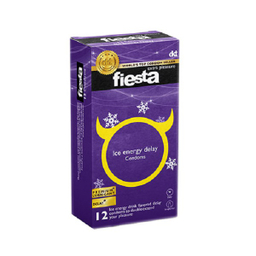کاندوم تاخیری فیستا (Fiesta) مدل ice energy بسته 12 عددی