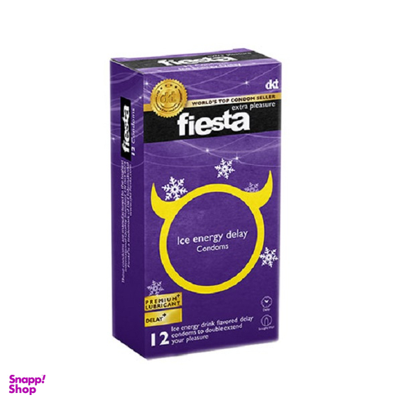 کاندوم تاخیری فیستا (Fiesta) مدل ice energy بسته 12 عددی