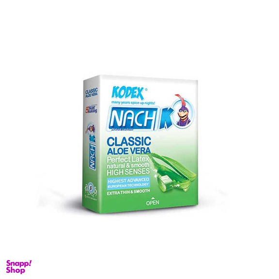 کاندوم کدکس (Kodex) مدل آلویه ورا کلاسیک بسته 3 عددی