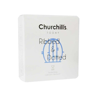 کاندوم چرچیلز (Churchills) مدل فوق العاده نازک حاوی اسانس نارگیل و تاخیری بسته 3 عددی
