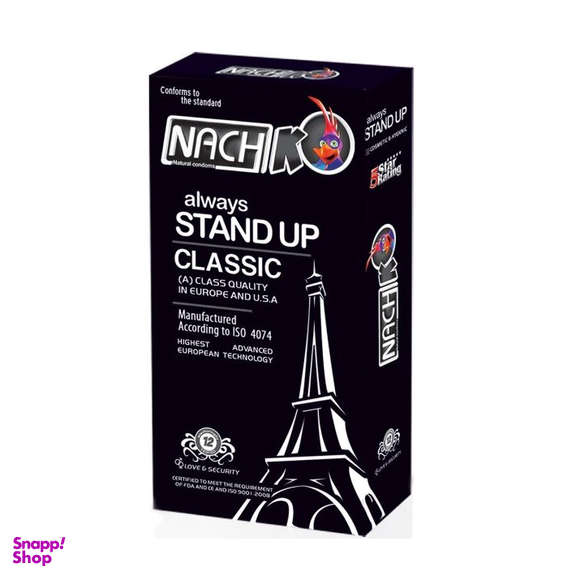 کاندوم ناچ کدکس (Kodex) مدل کلاسیک استند آپ بسته 12 عددی