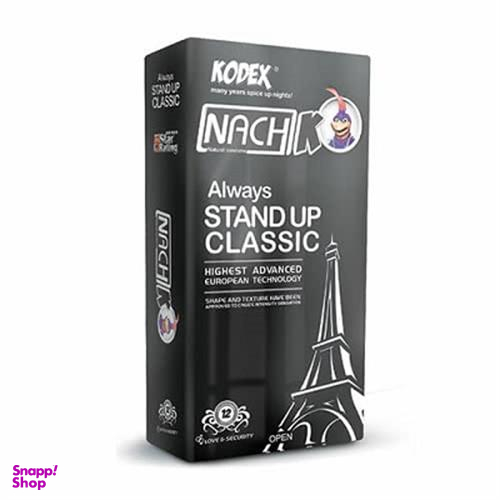 کاندوم ناچ کدکس (Nuch Kodex) مدل استند آپ کلاسیک کوچک بسته 12 عددی