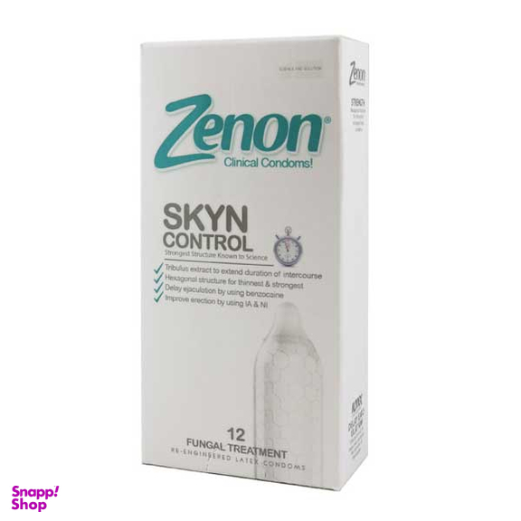 کاندوم زنون (Zenon) مدل SKYN CONTROL بسته 12 عددی