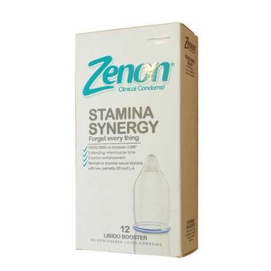 کاندوم زنون (Zenon) مدل STAMINA SYNERGY بسته 12 عددی