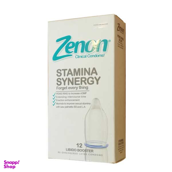 کاندوم زنون (Zenon) مدل STAMINA SYNERGY بسته 12 عددی