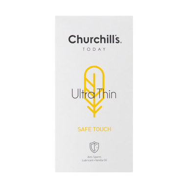کاندوم چرچیلز (Churchills) مدل Ultra Thin بسته 12 عددی