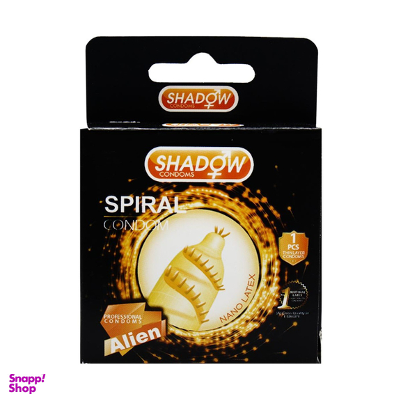 کاندوم شادو (Shadow) مدل spiral بسته 1 عددی
