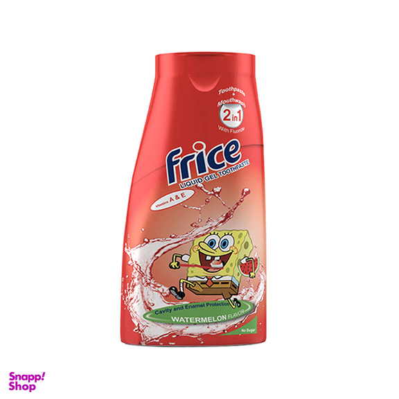 خمیر دندان ژله ای کودک فریس (Frice) با طعم هندوانه حجم 100 میلی‌لیتر