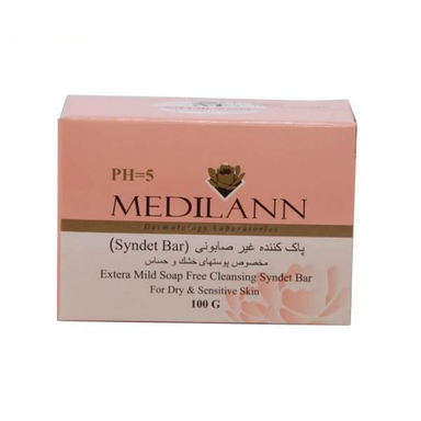 پاک کننده غیر صابونی مدیلن (Medilann) مخصوص پوست خشک و حساس 100 گرم