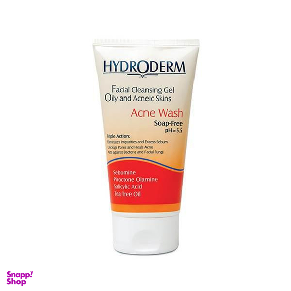ژل شستشو هیدرودرم مدل Acne Wash مناسب پوست چرب و جوش دار حجم 150 میلی لیتر