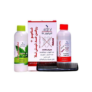 پک شامپو و روغن ضد شپش نلا (Nela) مناسب انواع مو