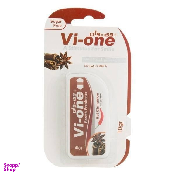 قرص خوشبو کننده دهان وی وان (Vi-One) مدل Hot Cinnamon وزن 10 گرم