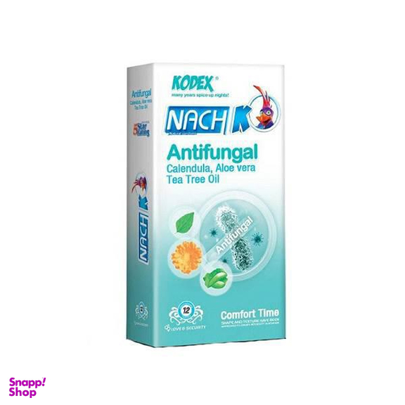 کاندوم ناچ کدکس (kodex) مدل Antifungal بسته 12 عددی