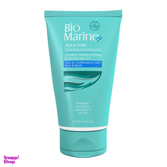ژل شستشوی صورت بایومارین مدل Aqua Pure حجم 150 میلی‌ لیتر