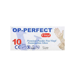 دستکش ونیل اپی پرفکت (Op perfect) سایز M بسته 10 عددی