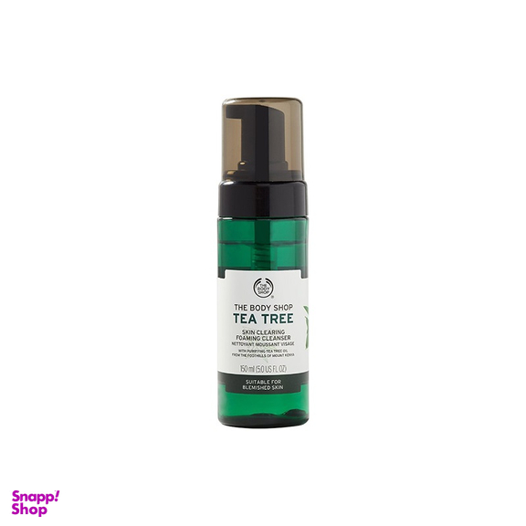 فوم شوینده صورت بادی شاپ (The Body Shop) مدل Tea Tree حجم 150 میلی‌ لیتر