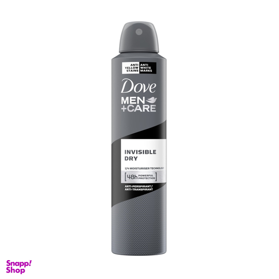 اسپری 48 ساعته مردانه داو (Dove) مدل Invisible Dry حجم 150 میلی‌لیتر