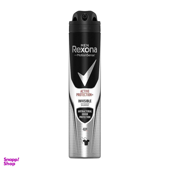 اسپری ضد تعریق مردانه رکسونا (Rexona) مدل Invisible Active Protection حجم 200 میلی‌ لیتر