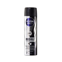 اسپری ضد تعریق مردانه نیوآ (Nivea) مدل Invisible Black And White حجم 150 میلی‌لیتر