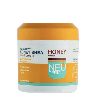 کرم مرطوب کننده دست نیودرم (Neuderm) مدل Re Nutrive حاوی عصاره عسل حجم 150 میلی‌لیتر